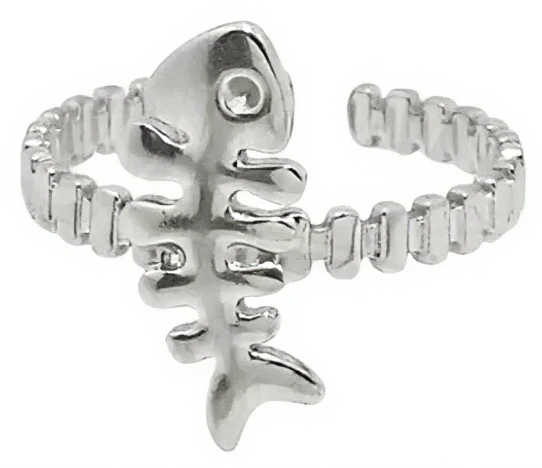 Anillo de acero quirurgico pescado